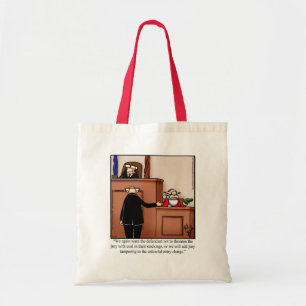 Bolsa Tote Presente de Saco de Humor de Natal