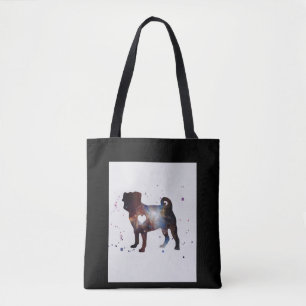 Bolsa Tote Presente de Sobrecarga da Nebula Pug Dog Lover