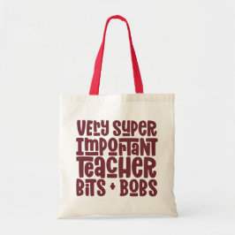 Bolsa Tote Presente de tipografia moderna, professora muito i