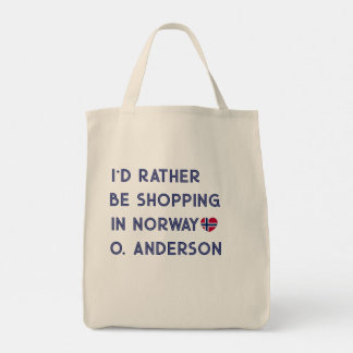 Bolsa Tote Presente de Viagem Noruega Personalizado