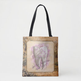 Bolsa Tote Presente dentário elegante Vintage