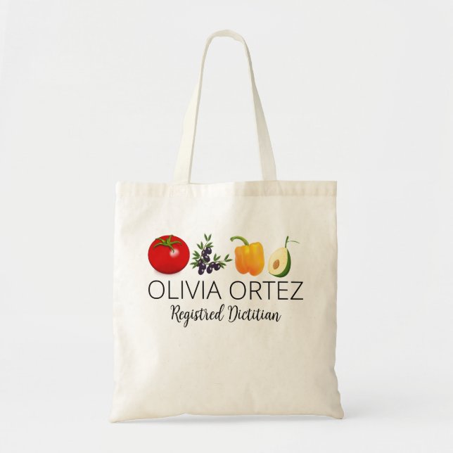 Bolsa Tote Presente Dietitiano Personalizado, Nut Personaliza (Frente)