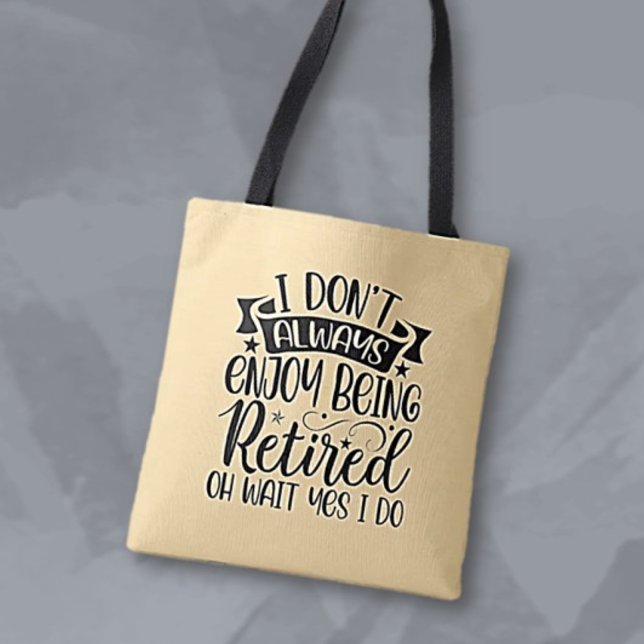 Bolsa Tote Presente Divertido! Aposentado Ri (Criador carregado)