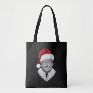 Bolsa Tote Presente do chapéu engraçado de Natal de Donald Tr