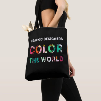 Bolsa Tote Presente do designer gráfico. Os desenhistas