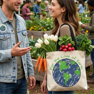Bolsa Tote Presente do Dia da Terra com Mínimo Impacto Ecológ