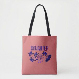 BOLSA TOTE PRESENTE DO DIA DAS FILHAS DA MÃE, PAI, AVÓ,