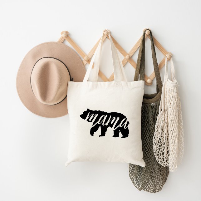 Bolsa Tote Presente do Dia das Mães da Mamãe Urso Nova Mãe (Criador carregado)