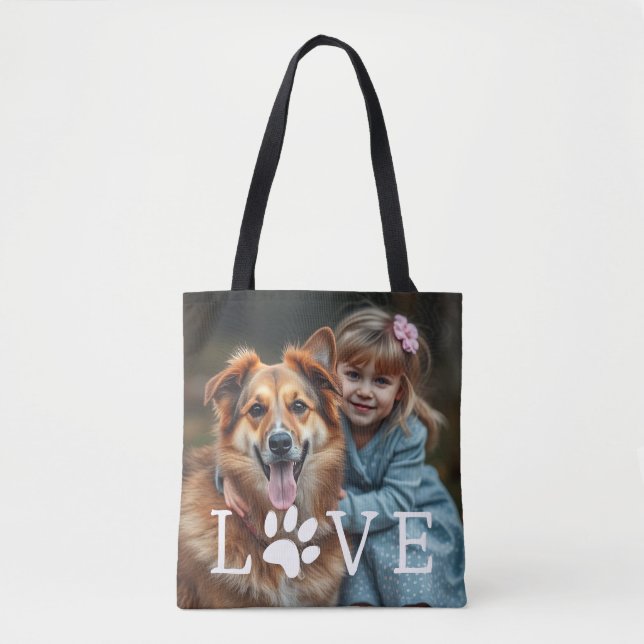 Bolsa Tote Presente do Dia das Mães para Mãe de Cachorro com  (Frente)