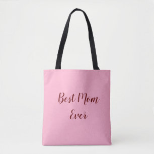 Bolsa Tote Presente do dia das mães rosa vermelho melhor mãe