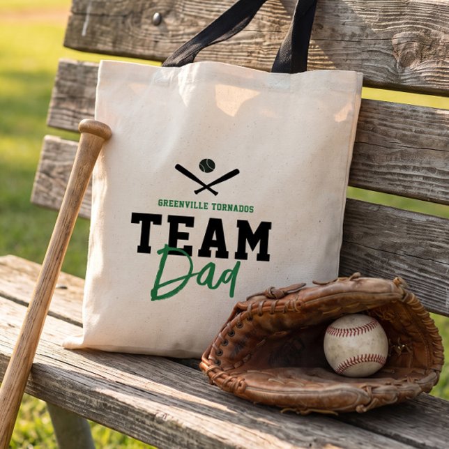 Bolsa Tote Presente do Dia dos Pais do Time de Beisebol Perso (Criador carregado)