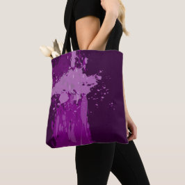Bolsa Tote Presente do Partido do Pintor Roxo Artístico