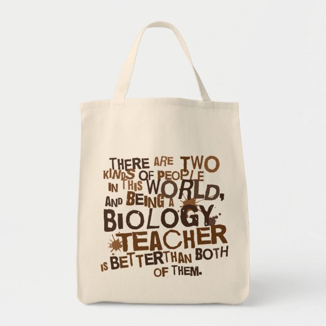 Bolsa Tote Presente do professor de biologia (Frente)