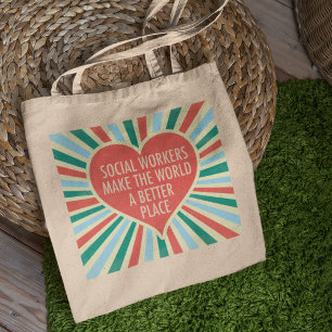 Bolsa Tote Presente do trabalhador social Inspiracional