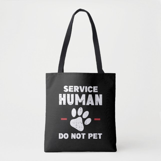 Bolsa Tote Presente engraçado para amantes de cães - Serviço  (Frente)