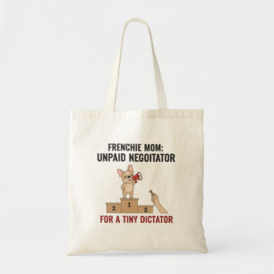 Bolsa Tote Presente engraçado para mães de cachorro francês d