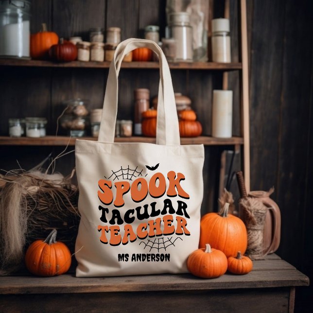Bolsa Tote Presente Exclusivo de Folga de Halloween do Profes (Criador carregado)