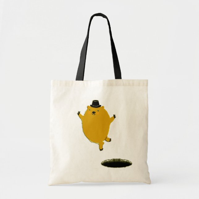 Bolsa Tote Presente Feliz Dia do Marmota (Frente)