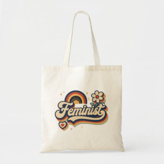 Bolsa Tote Presente Feminista Vintage Retro dos Anos 70 Arco-