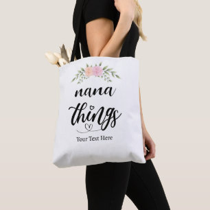 Bolsa Tote Presente Floral Personalizado do Nana Things dos N
