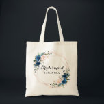Bolsa Tote Presente Geométrico de Rosa Rosa Rosa marinho Azul<br><div class="desc">O saco de presentes de brenidas florais românticas elegantes e modernas cor d'água apresenta um buquê de rosas azuis Marinhos, azuis reais, cor-de-rosa pincel, cor de pêssego com folhagem correspondente. Perfeito para um casamento no outono/no meio do verão. Por favor, encontre mais designs e variações na minha loja de "blisswedingpaperie"....</div>
