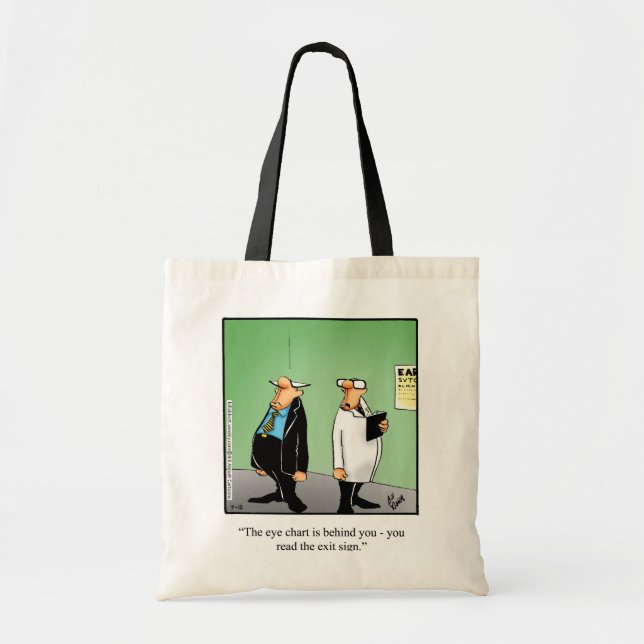 Bolsa Tote Presente Humor Tote Bag Optometrista (Frente)