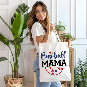 Bolsa Tote Presente Mãe de Baseball Monograma