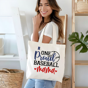 Bolsa Tote Presente Mãe de Baseball Monograma