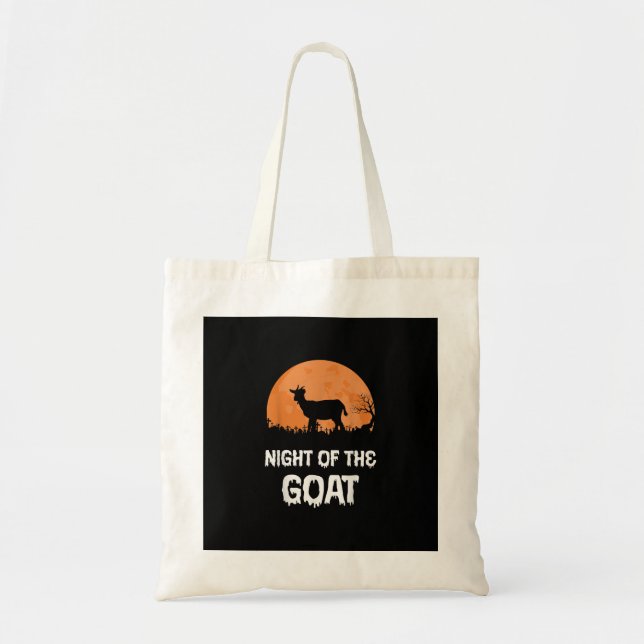 Bolsa Tote Presente na fantasia de Halloween Goat (Frente)