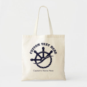 Bolsa Tote Presente Náutico Barco Capitão Personalizado
