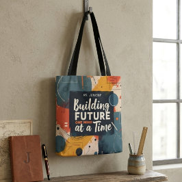Bolsa Tote Presente para futuros professores no Abstrato Geom