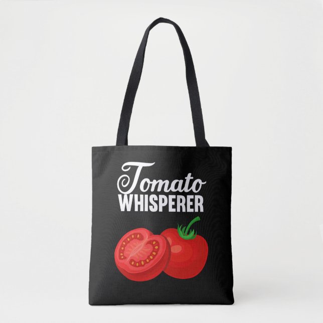Bolsa Tote Presente para jardinagem engraçada de tomate Whisp (Frente)