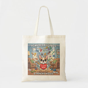 Bolsa Tote Presente para Mãe de Cachorro Frances Chaotico Div