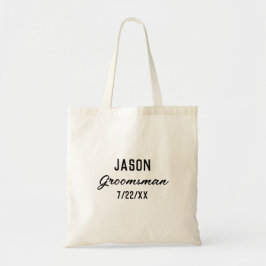 Bolsa Tote Presente para Padrinhos com Texto Personalizado Fa