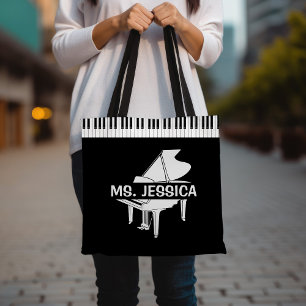 Bolsa Tote Presente para Professor de Piano Piano