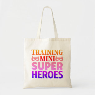 Bolsa Tote Presente para Professores Treinando Mini Heróis da