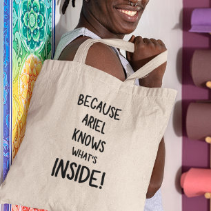 Bolsa Tote Presente Personalizado com Mensagem Divertida e Ún