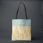 Bolsa Tote Presente personalizado com padrão abstrato moderno<br><div class="desc">Bolsa de presente personalizado com padrão abstrato moderno amarelo</div>