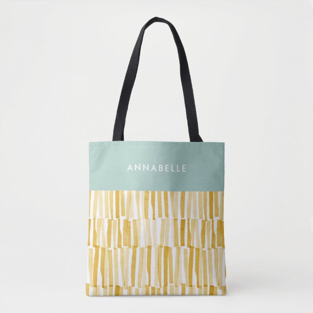 Bolsa Tote Presente personalizado com padrão abstrato moderno (Frente)