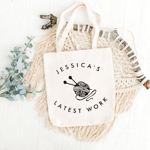 Bolsa Tote Presente personalizado de Agulhas de tricô de cozi