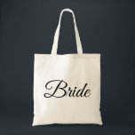 Bolsa Tote Presente personalizado de noiva do Elegante Adulto<br><div class="desc">Saco de casamento da Noiva Personalizada</div>