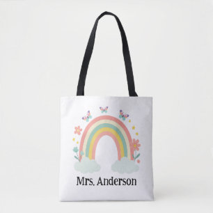 Bolsa Tote Presente Personalizado de Professor Arco-íris Past