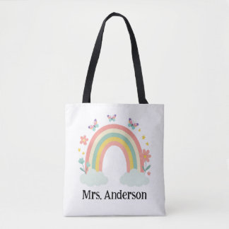 Bolsa Tote Presente Personalizado de Professor Arco-íris Past