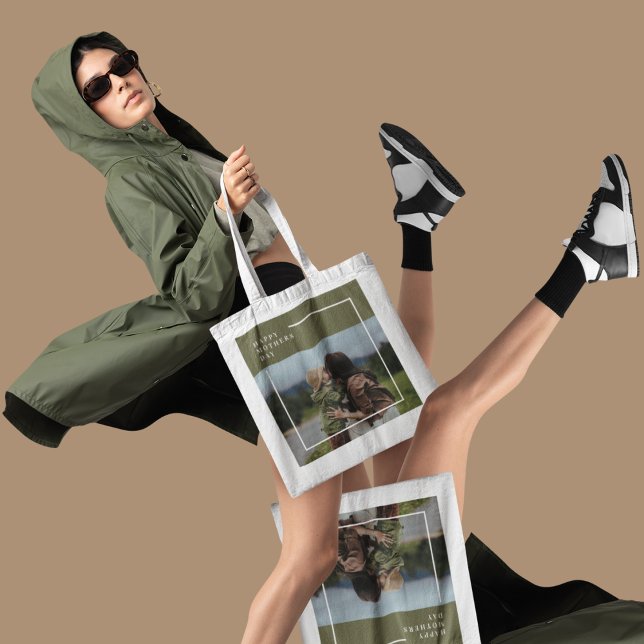 Bolsa Tote Presente personalizado do Dia de as mães de fotos (Criador carregado)