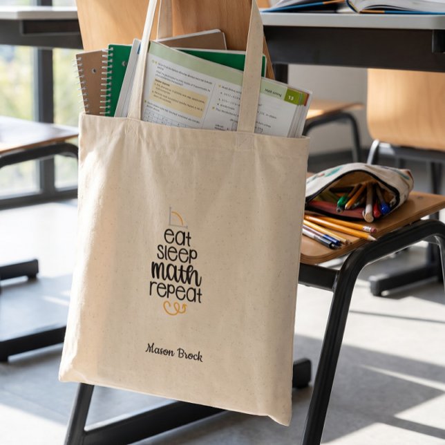 Bolsa Tote Presente personalizado engraçado de matemática par (Criador carregado)