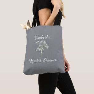 Bolsa Tote Presente Personalizado para Chá de Noiva, Floral