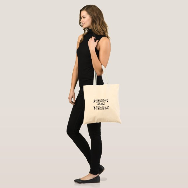 Bolsa Tote Presente personalizado para madrinha de casamento  (Frente (modelo))