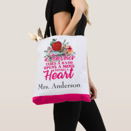 Bolsa Tote Presente Personalizado Para Professor Toma a Mão 