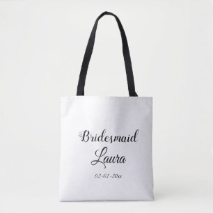 Bolsa Tote Presente simples minimalista com nome de madrinha