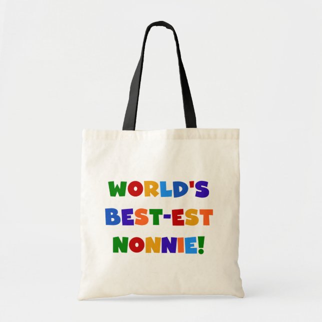 Bolsa Tote Presentes brilhantes das cores do Melhor-est (Frente)